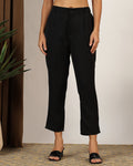 Black regular trouser