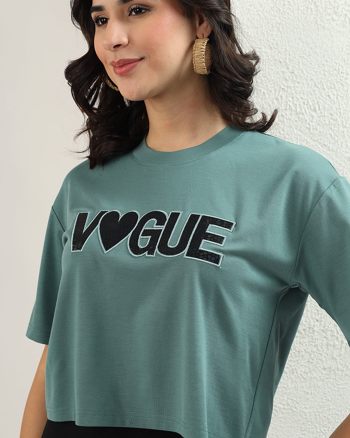 Cropped green tshirt