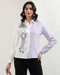 Pinstrip purple shirt